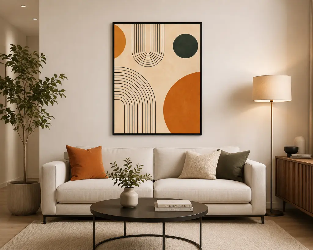 002_Abstract geometric composition in warm tones01_Mockup.webp