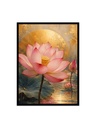 Serene lotus in Golden Light/Canvas Art