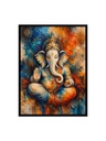 Divine Ganesha Abstraction / Canvas Art
