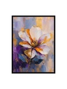 Elegant Gold Accented Blooming Flower/Canvas Art
