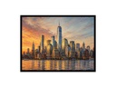 City Skyline at Sunset in oil Paint/Canvas Print