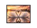 Harmonious Swan Pair/Canvas Print
