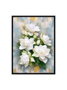 Elegant White Peonies With Gold Accents/Canvas Print