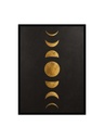 Golden Moons on Dark textured / Canvas Art
