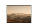 Serene Mountain Ridgelines in Soft Haze/Canvas Art