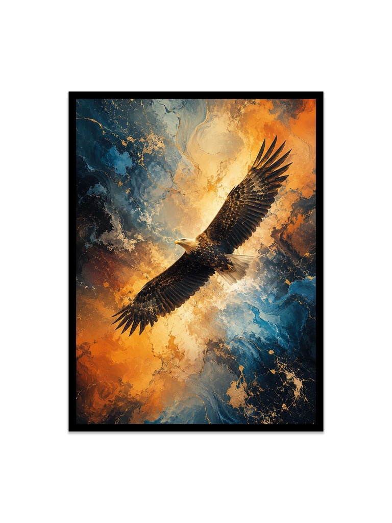 Majestic flight through Cosmic Skies / Canvas Print