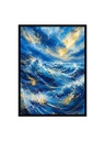 Turbulent Waves Under a Radiant Sky/Canvas Art