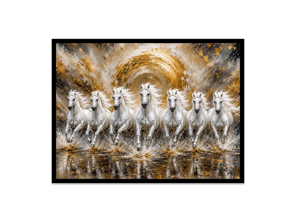 Majestic White Horses/Canvas Art