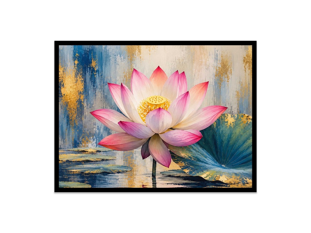 Golden Lotus Serenity/Canvas Print